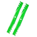 Mower Blade 942-04308-X Replaces for Cub Ca det/MTD/Troy B ilt 42 Inch Deck LTX1040 RZT-L42 XT1 XT2 LT42, Heavy Duty Toothed Mulching Blades Replace 942-0616 742-0616 942-04126 942-04308-X, 2 Pack