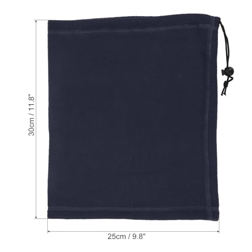 PATIKIL Winter Neck Warmer, Drawstring Warm Face Scarf Face Covering Windproof Neck Gaiter for Men Women2