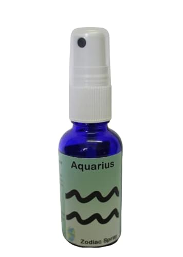 Handmade Aquarius Star Sign Aromatherapy Aura Spray- made with 100% pure essential oils