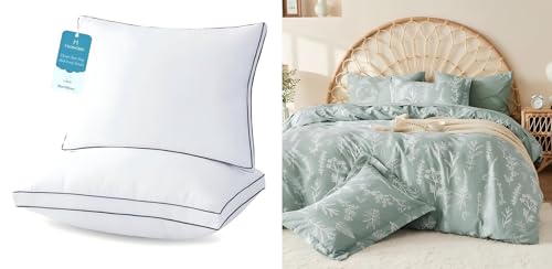 Set 2 Almohadas Sueño Suave con Fibra 7D + 3D