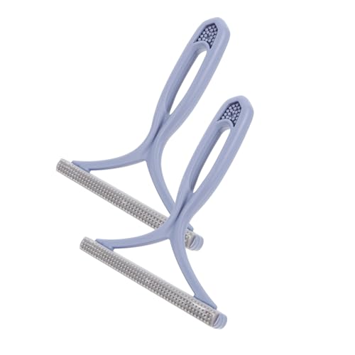 FRCOLOR 2個 静電シェーバー ソファの糸くず取りローラー ペットの毛抜き LEDライト ペットの毛の除去ツール 衣類の毛玉取り除去ツール 毛玉を取り除くセーターリムーバー pp Blue