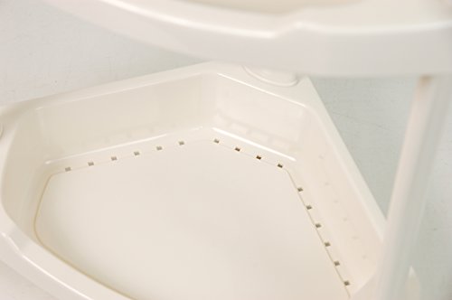 Tenby Living Corner Shower Caddy - 4 Shelf Shower Organizer Caddie With Movab. #TOP2