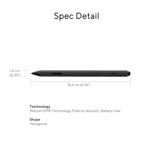 ASUS ProArt Pen MPA01 (WACOM EMR-Technologie, leicht, batterielos, 4096 Druckstufen, 40-Grad-Neigung, digitaler Radierer, Shortcut-Taste, austauschbare Stiftspitzen)