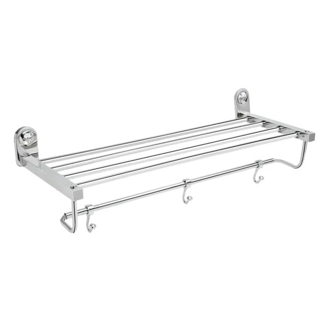 Image of Ruhe Moon Towel Rack Premium Stainless Steel | Towel Cloth Rack /Holder /Stand /Shelf Accessories for Bathroom and Kitchen | 24 Inches