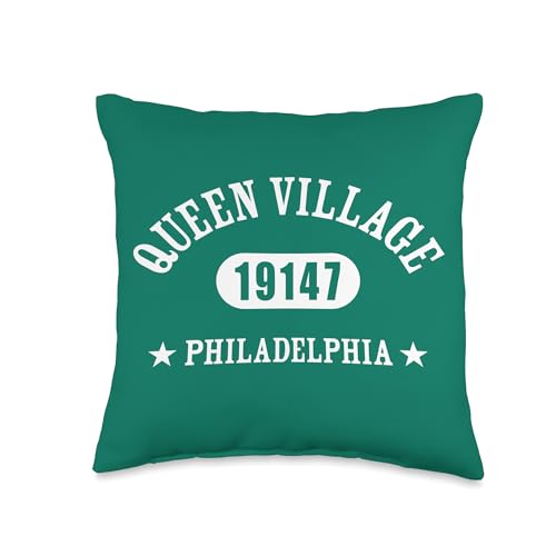 QUEEN VILLAGE Philadelphia PA 19147 Classic Athletic Design Throw Pillow