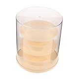 Mikikit Vitrina Giratoria Acrílica Grande para Mini Figuras y Figuras de Acción Caja Transparente Polvo con Estructura Reforzada para Almacenamiento Seguro y Exhibición de Colección