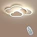 Produktbild LED Deckenleuchte, Creative Cloud Deckenleuchte, Mit Fernbedienung Dimmbare 6cm Ultradünne Weiße Und Rosa Decken Lampe, for Kinderzimmer Kinderzimmer Schlafzimmer Wohnzimmer Dekoration Beleuchtung