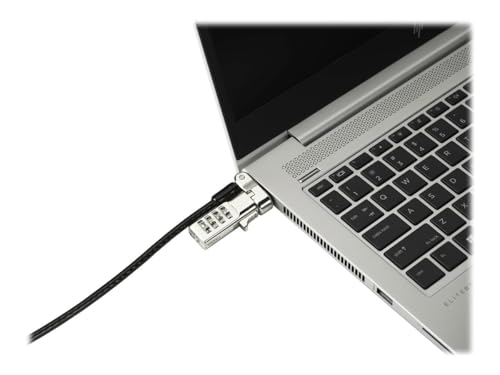 Image of Kensington Universal 3-in-1 Combination Laptop Lock, Computer Security Locking Cable - Resettable Version (K62316WW), Black