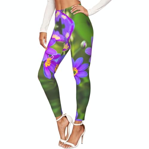 Leggings de compresión moldeadores con flores mallas suaves