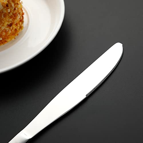 WYT Dinner Knives Set of 8, Stainless Steel 8 Piece Dinner Knife, Silverware Cutlery Table Knives 9.1-Inch, Mirror Polish and Dishwasher Safe - Thumbnail 4