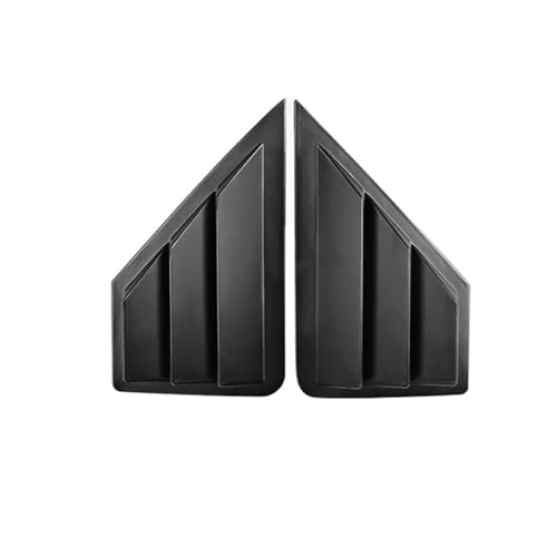 車のリアウィンドウサイドスポイラー Car Rear Side for Vent Quarter Window Louver Cover Sticker for Toyota for CHR 2016 2017 2018 2019 2020 2021(ブラ