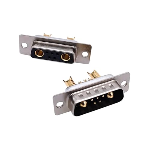 Connecteur à courant élevé 7W2 mâle 30A D-SUB à 5+2 broches usinées