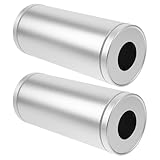 FIXOSHEE Cilindro Porta Pañuelos para Coche 2 Piezas Caja Redonda Recargable de Aluminio Resistente a Arañazos Dispensador Compatible Portavasos Adecuado para Viajes y Uso Diario