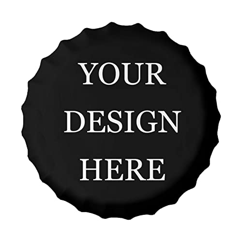 Custom Bottle Cap Metal Tin Sign Personalized Add Your Own Image/Text Decorative Custom Wall Design for Cafe Beer Bar Plaque Home Wall Art Decor 14 Inch