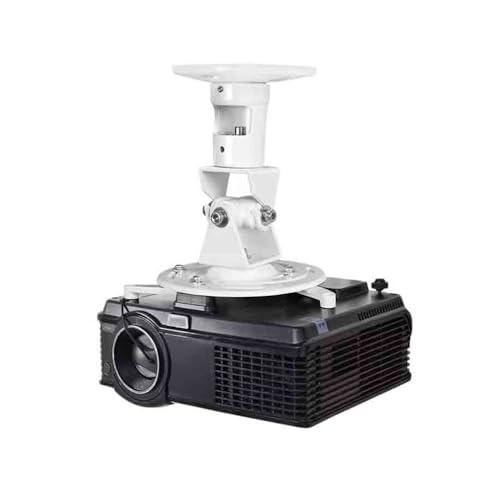 Support plafond projecteur rotatif blanc pour corriger l'image