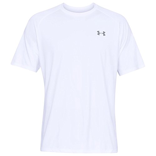 Under Armour Men's Tech 2.0 Short-Sleeve T-Shirt , White (100)/Overcast Gray, 4X-Large3