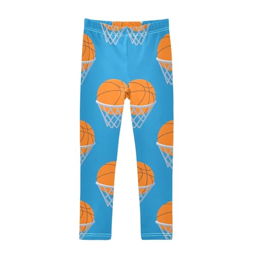 Sport Basketballs Girls Leggings Stretchy Dance Pants for Kids