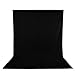 Produktbild Dyna-Living Hintergrund Fotografie Tuch 3 * 2m Fotostudio Faltbare Hintergrund Muslin für Fotografie, Video und Fernsehen Photography Backgroung Backdrops Fotohintergrund 6.6 * 9.8FT (Schwarz)