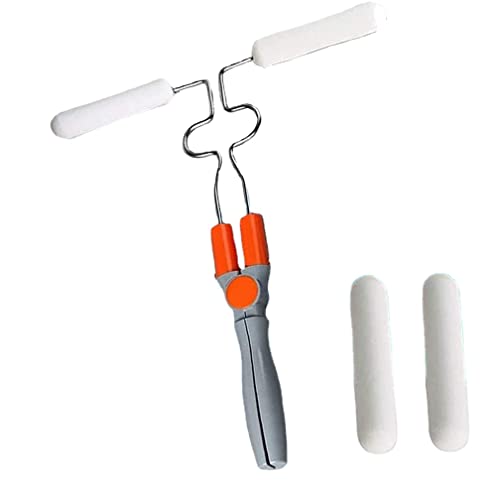 Zhuxuan Spazzola a Rullo per accelerare, Kit di spazzole a Rullo per Pittura a Doppia Testa deformabile Multifunzionale, Rullo deformabile con Angolo Regolabile, per dipingere muri (2pcs)