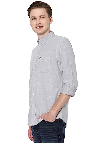 American Eagle Men's Solid Slim Fit Shirt
