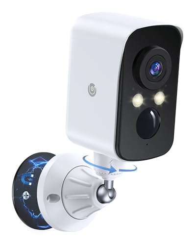 Naseto 360° View Wireless Outdoor Security Camera, No...