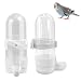 YBGGJO 鳥 水入れ 餌入れ 90ml 2個入り 給水器 給餌器 自動 小鳥 文鳥 インコ 水飲みボトル