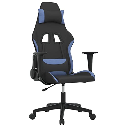 Sillas Gaming vidaXL Silla Gaming Tela Negro y Azul
