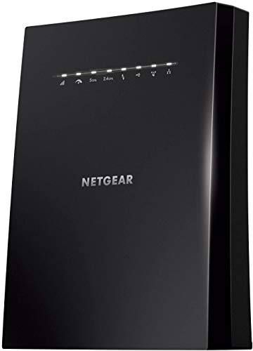 NETGEAR Wi-Fi-meshrepeater EX8000 Wi-Fi-extender en super boost Wi-Fi (AC3000 Tri-band, dekking 5 tot 6 kamers en 50 apparaten, snelheid tot 3000 Mbps, smart mesh WLAN-roaming)