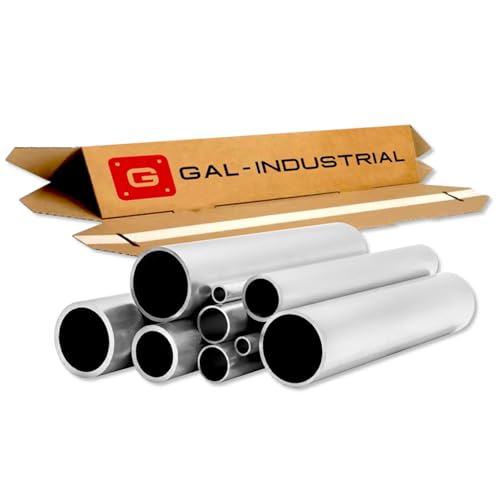 GAL - INDUSTRIAL Alurohr 30 x 2 mm | Zuschnitt nach Maß möglich | Rundrohr Leichtes Aluminium EN6060 | Alu Rohr für Modellbau, DIY | Unbehandelt | Ø 30mm | Wandstärke 2mm | Länge 100cm