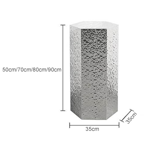 Présentoir hexagonal en métal argenté de haute qualité 50 cm - 5