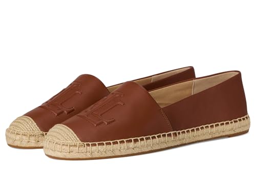 Lauren Ralph Lauren Womens Cameryn Flat Espadrille, Lauren Tan, 7