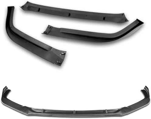 3 Pieces Front Bumper Lip Spoiler Splitter Side Body Kit Trim Protection Compatible with 2016 2017 Honda Accord 4DR Sedan Only (Painted Carbon Style)