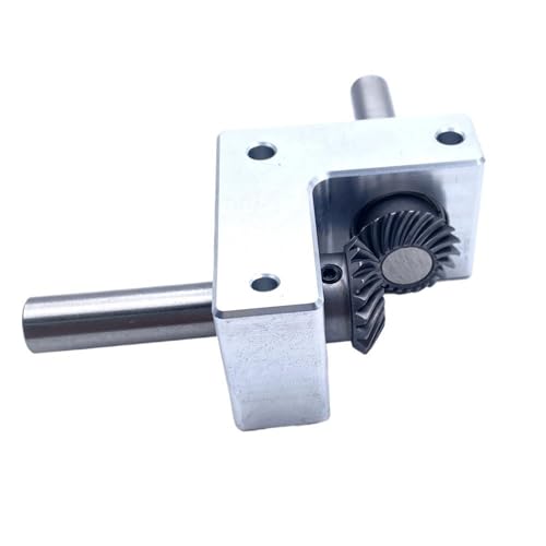 Angle Steering 90 Degree 1:1 Spiral Bevel Gearbox 6mm 8mm 10mm Shaft Right Angle Commutator 90 Degree Reversing Reducer Gear Box Driving Change(10mm Shaft)