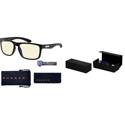 Gaming Glasses Bundle - GUNNAR Intercept + Flat Fold Hard Case