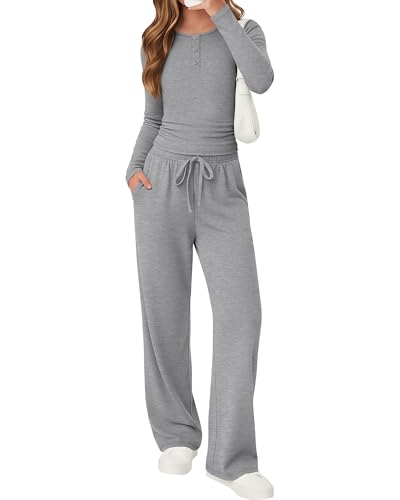 Girls 2 Piece Lounge Set with Long Sleeve Top