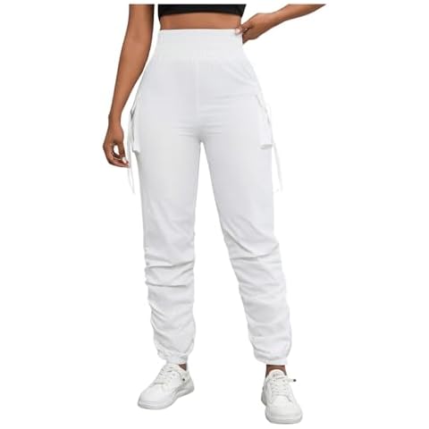 GORGLITTER Women's High Waisted Cargo Pants Cover