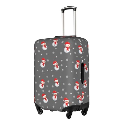 Travel Luggage Cover Cute Christmas Snowman Snowflake Fashion Washable Baggage Suitcase Protector Fit For Luggage X-Large2