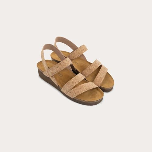 Image of NAOT Kayla Women's Sandals - Supportive 3-Strap Design with Backstrap, Cork & Latex Footbed - Arch Support - Travel-Friendly Comfortable Walking Sandals for All-Day Wear