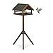 Relaxdays Vogelfutterhaus mit Ständer, wetterfestes Dach, Holz Vogelhaus, HBT: 120x62x55 cm, Futterhaus Wildvögel, braun Relaxdays 12 günstig Kaufen-Relaxdays Vogelfutterhaus mit Ständer, wetterfestes Dach, Holz Vogelhaus, HBT: 120x62x55 cm, Futterhaus Wildvögel, braun