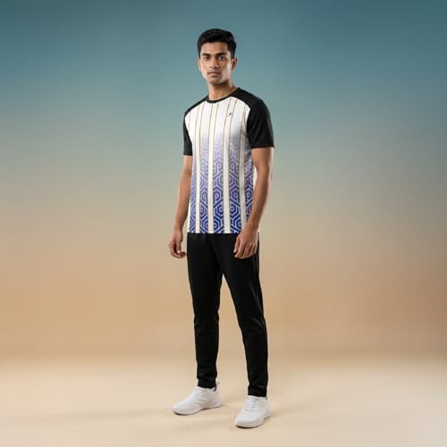 Image of YOURJERSEY Custom Sports Jersey for Men Personalised Cricket /Football /Badminton T-Shirt Customise Name, Dry-Fit Fabric Sizes 2Y-4XL Custom T-Shirt