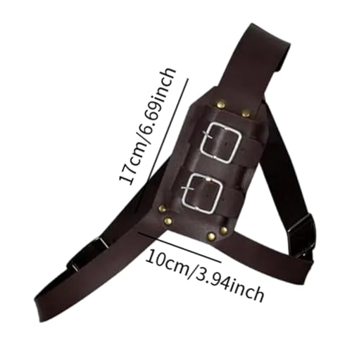 YIJU Capa de espada retrô, bainha de couro artificial, acessórios para trajes medievais, suporte tra