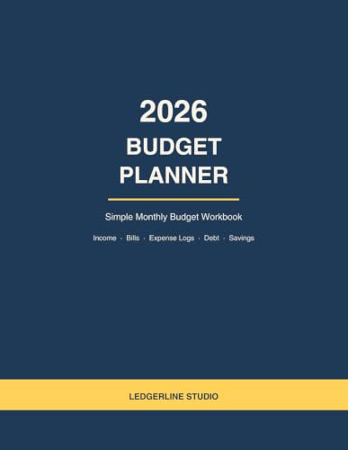 2026 Budget Planner: Simple Monthly Budget Workbook — Income, Bills, Expense Logs, Debt Payoff & Savings Trackers image 2