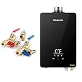 Natural Gas Tankless Water Heater, GASLAND CG422NG Up to 4.22 GPM 102000 BTU Indoor Installation Instant Residential Natural Gas On-demand Tankless Hot Water Heater,3/4 Inch IPS Isolator Tankless Wate