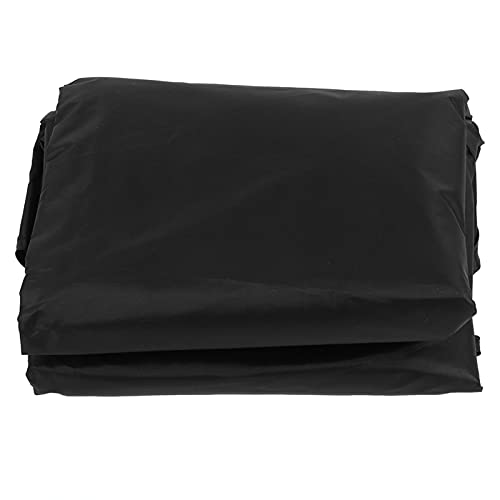 zottel Cubierta de Toldo Abatible, Resistente a la Intemperie Cubierta de Lluvia Superior Abatible a Prueba de Rasgaduras para Jardines para Patios(Negro, Tres Asientos 195 * 125 * 15 cm)
