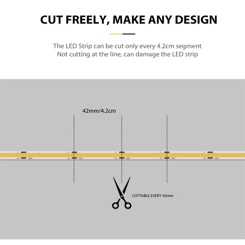 NUOVA GERMANY 5 Metri Strip LED COB 24V CRI 95>