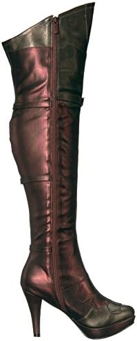 Ellie Shoes Women's Wonder Superhero Boots - Sexy Thigh High Heels Red Gold, 6 | Image 5
