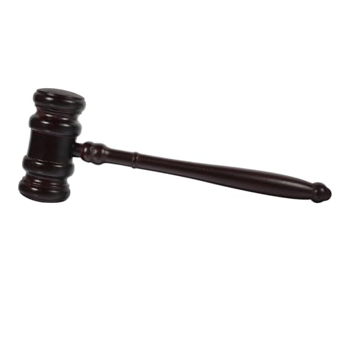 KESYOO Wooden Gavel for Judges 1 Piece Auction Hammer Solid Wood Construction for Courtroom Use and Auction Events