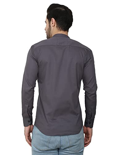 Image of Men's Solid Regular Fit Casual Shirt for Men Formal Shirts for Office College Boys Men Full Sleeves Work Wear