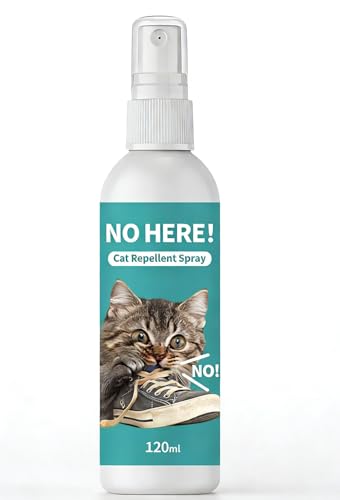 SKY-TOUCH Cat Repellent Spray Anti-Scratch Spray for Cats Suitable for Indoor And Outdoor Use for Furniture Sofas Carpets And Curtains Safe And Natural Formula 120ML