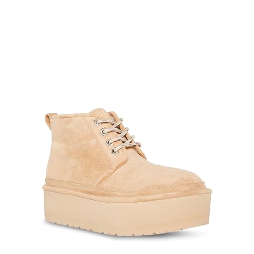 Bottes en daim souple Madden Girl Elsaah couleur sable naturel
